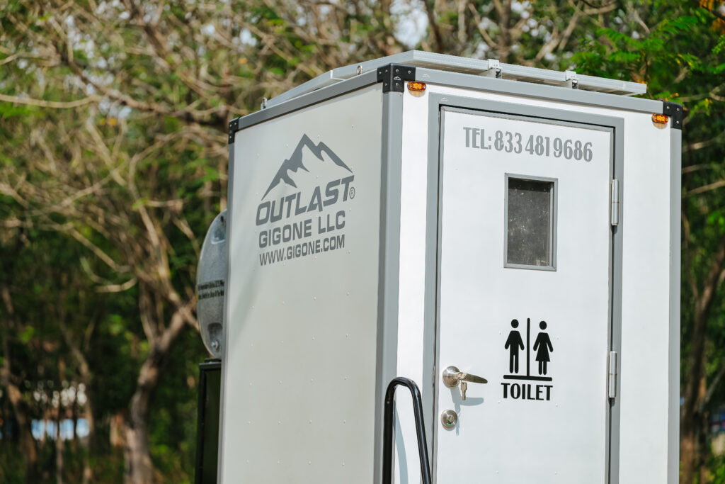 Mobile Oasis designed a portable restrooms to put customers at ease in mind