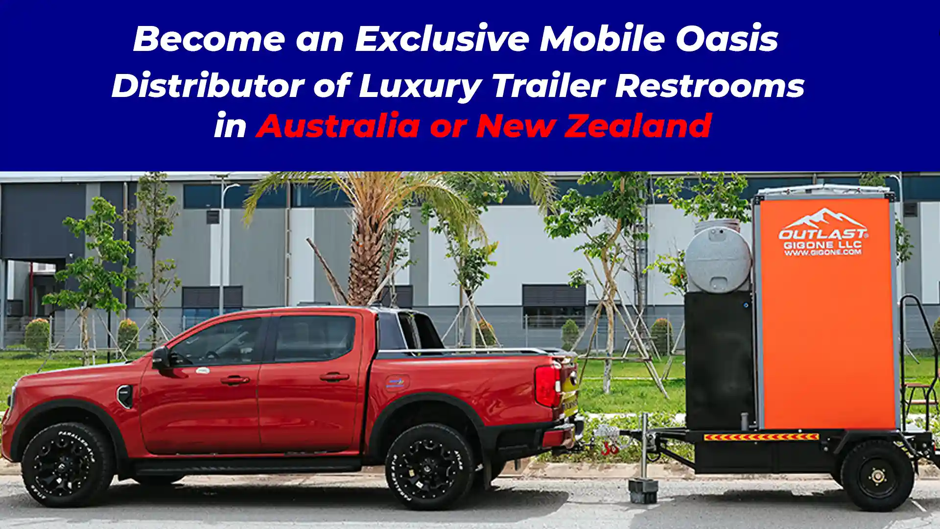 Exclusive portable toilet distributor serving Australia and New Zealand markets
